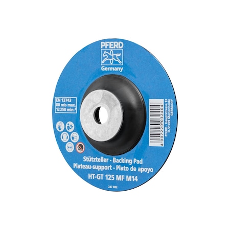 Pferd 5" Temp.-Resistant Fiber Disc Backing Pad - 5/8-11 Nut - Flexible Density 69483